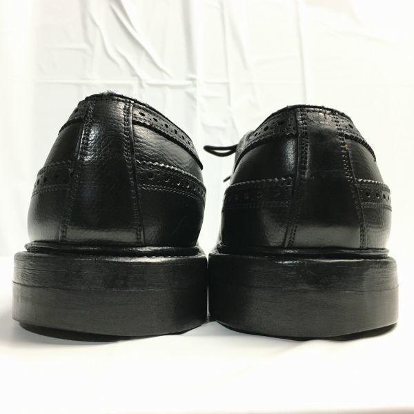 FLORSHEIM Imperial 80s Kenmoor Wingtip Business Shoes Black Size 11D 28.5-29.5 Men's(USED)