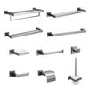 Stainless Steel Gunmetal Nordic Bathroom Towel & Storage Rack Set