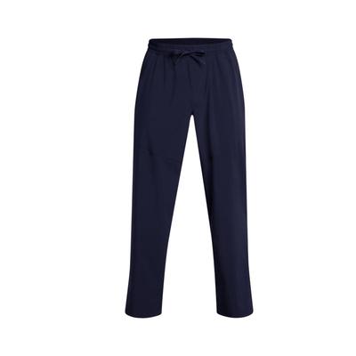 UA Vibe Solid Woven Bequeme Trainingshose Herren Unterteile Marineblau 1386556-410