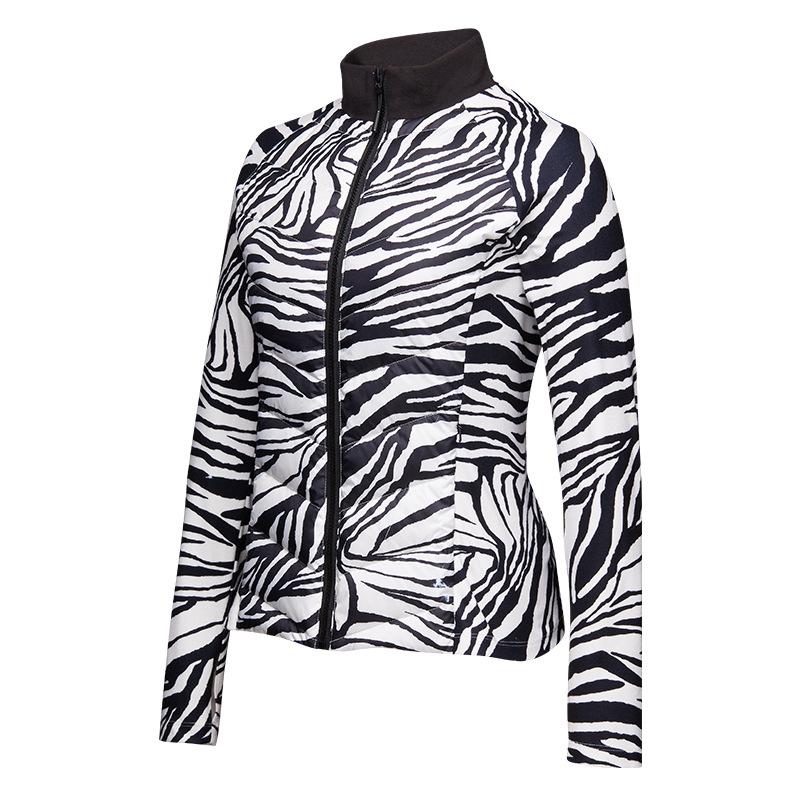 Sports down jacket women's light and slim outdoor skiing running warm duck down fitness windproof stand-up jacket