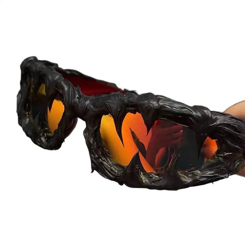 

Панк Темные Солнцезащитные Очки Ручной Работы Унисекс Уличный Стиль Модные Очки Venom Вечеринка Заявление Очки Трендовые Авангардные Солнцезащитные Очки жёлтый