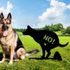 Kreuzgarten Hundekot Warnschild Metall Erdspieß