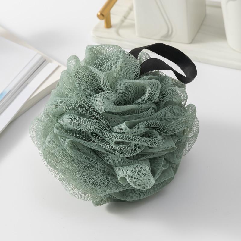 High-Grade Large Bath Sponge with Non-Dispersing Ribbon Design - Super Soft Women's Bathing Shower Ball