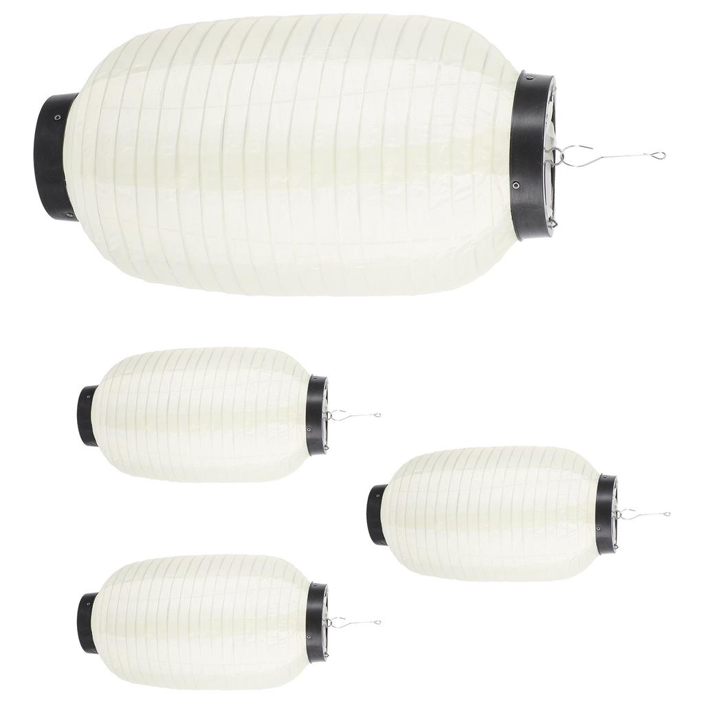 4Pcs Japanese Style Waterproof Hanging Lantern Foldable Decorative Lanterns for Restaurant Sushi Barbecue Outdoor Party