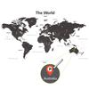 DECOWALL Extra Large Modern Gray World Map Wall Sticker Decorative Wall Art Sticker for Bathroom Kids DL3-1609G (164x90 cm) Kindergarten, Nursery,