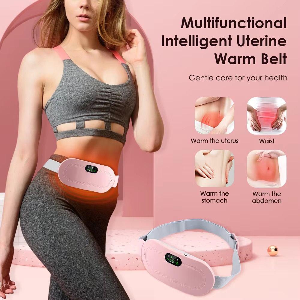 LED Display Electric Warm Waist Belt 3 Level Temperature Women Belly Warmer  Home Use