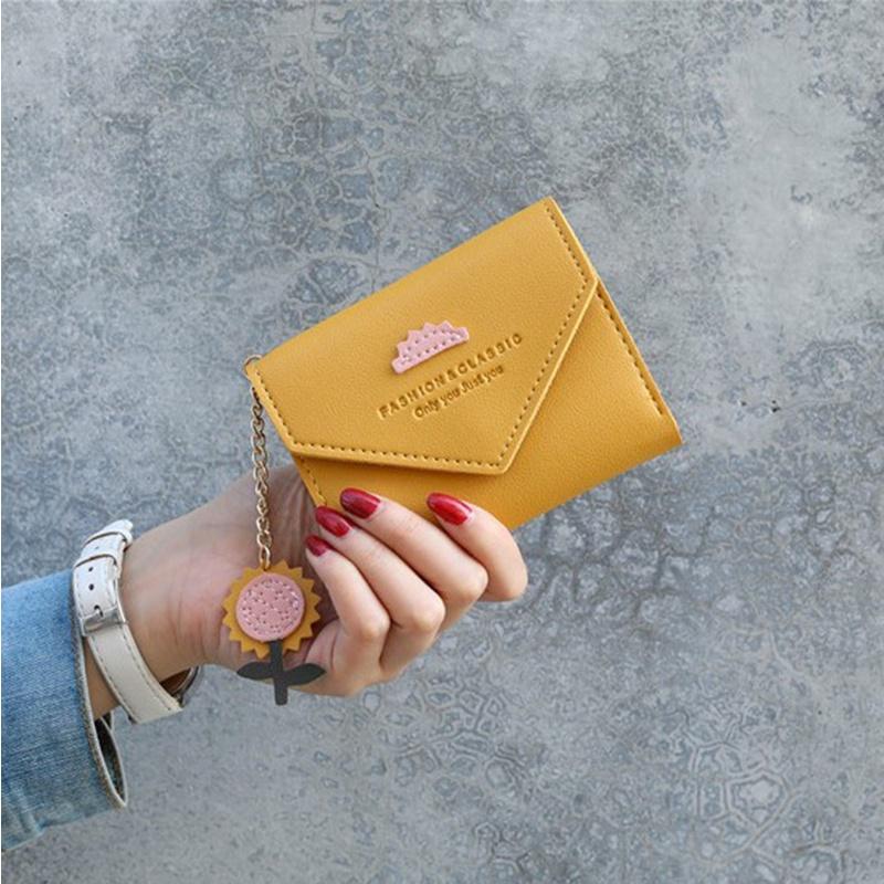 IELGY Короткий кошелек женский японский и корейский модный маленький свежий кошелек — фото 3