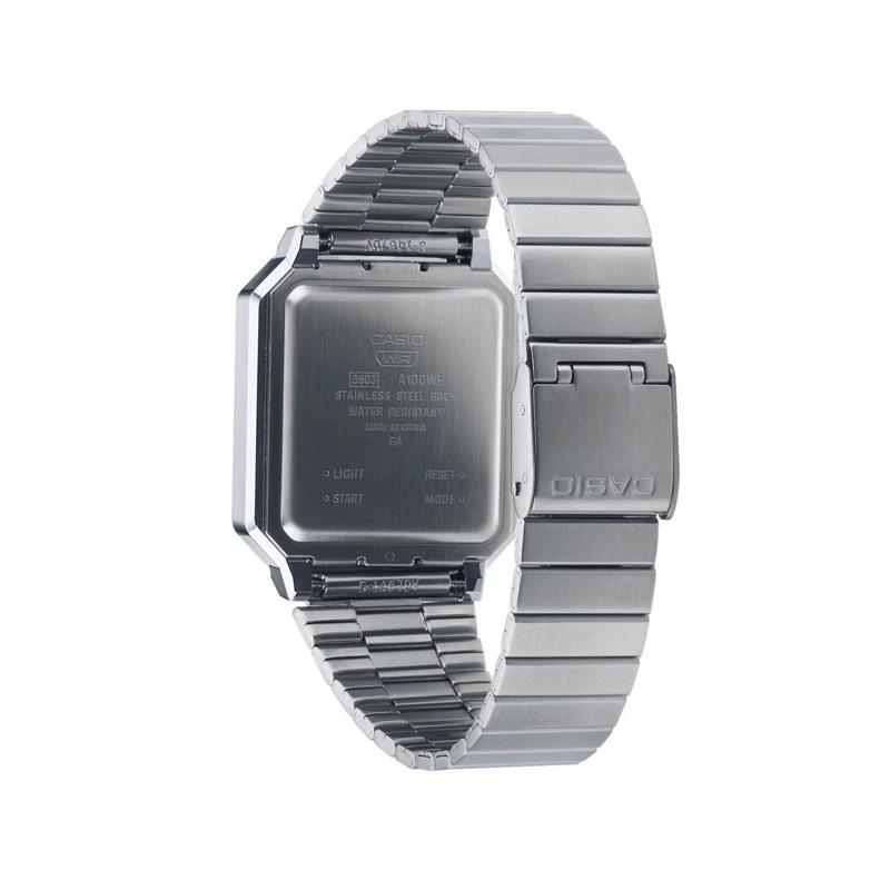 CASIO Unisex 33mm Silver Watch A100WE7BEF A100WE7BEF