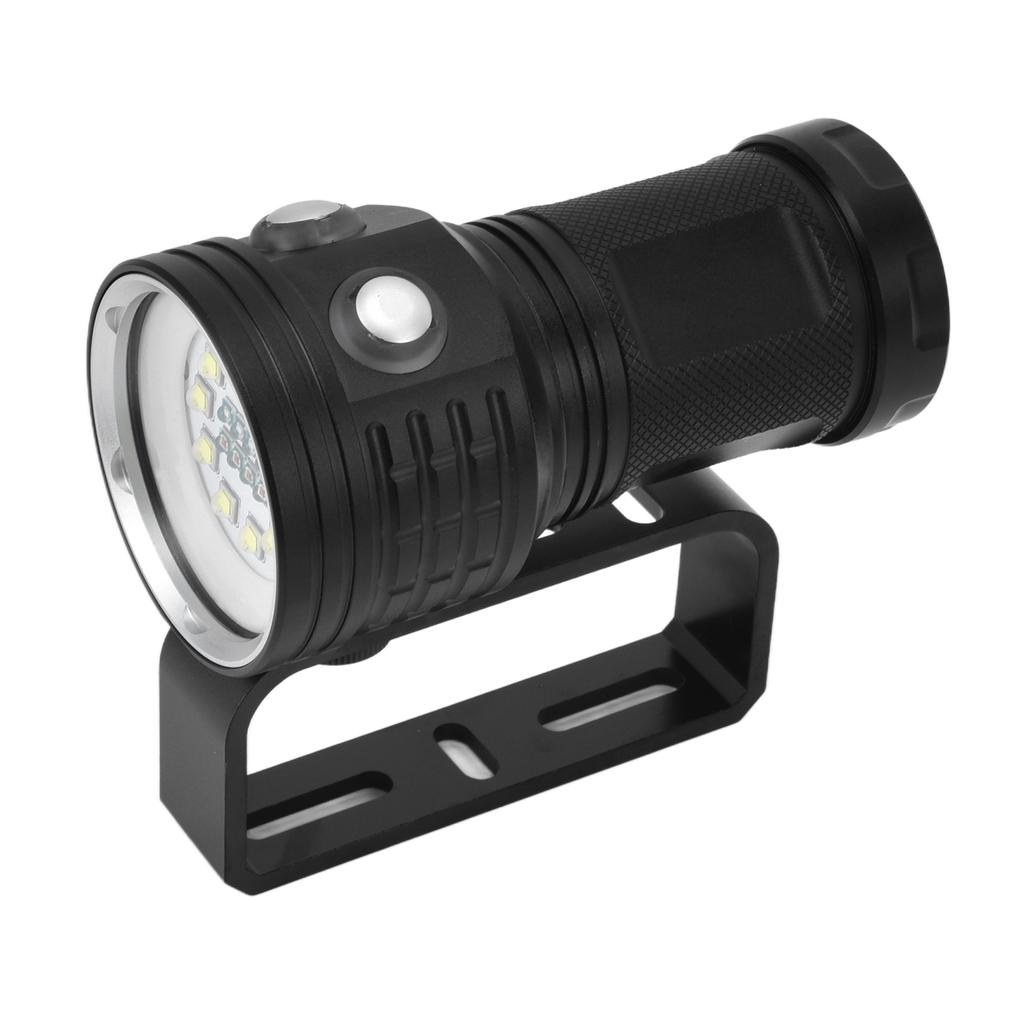 LED Tauchlampe 22 LEDs IPX8 Wasserdichtigkeit 10000LM Tragbar Aluminiumlegierung 100m/328.1ft