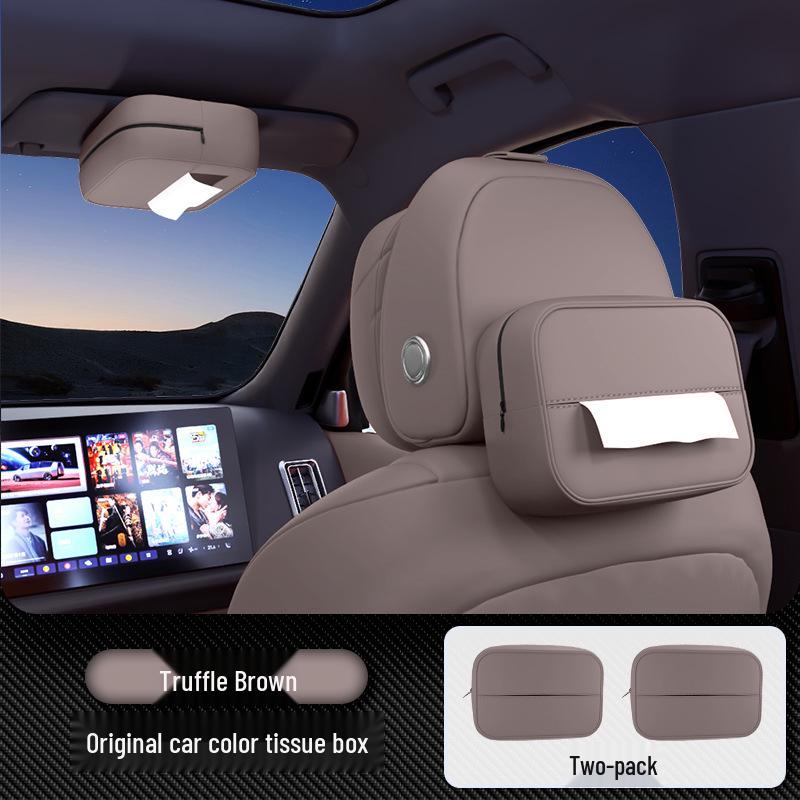 Zhiji R7 Car Tissue Box: New Model Seat Back & Armrest Hanging Holder