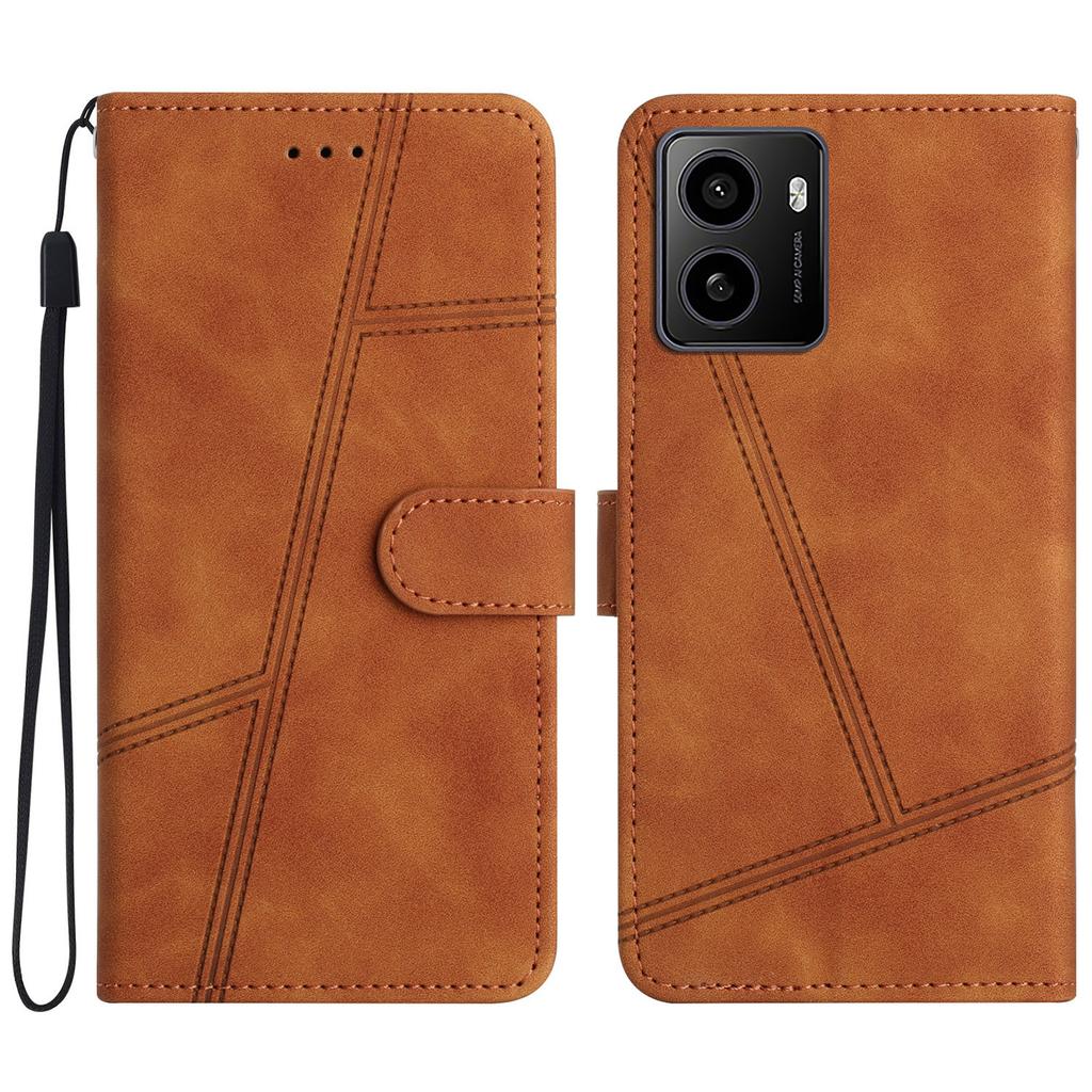 For HMD Pulse/Pulse+ Case Flip Leather Retro Phone Cover Lines Imprinted