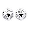 1/2/3Pcs Stainless Steel Food Decision Dice 6 Sides Barbecue Mexican American Seafood Italian Chinese Dinner Decider Dice
