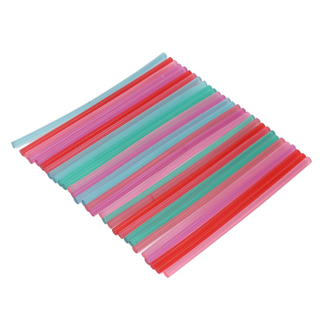 30Pcs Colored Hot Glue Sticks Strong Adhesion Good Toughness Eco Friendly Hot Melting Glue Sealing