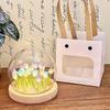 Handmade High-End Tulip Glass Night Light for Bedroom Decor