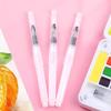 3 Pieces Large Capacity Watercolor Paint Brushes Refillable Art Brush Pen Flexible Nylon Bristles Portable Art Supplies