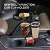 Car Cup Extension Tray Multi-Functional Cup Holder Tray With 360 Degree Function For Storing Snacks Keys Mobile Phones