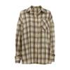 1116 Autumn Retro Plaid American Shirt Loose Casual Outside Long Sleeve Women's Top Fashion Plaid Shirt