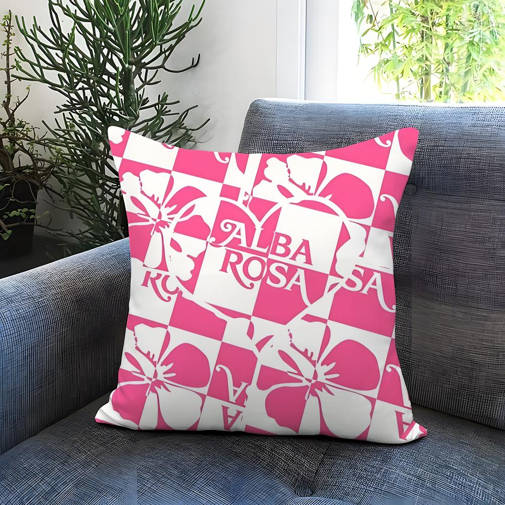 A-Alba R-Rosa Brand Cushion Cover Comfortable Reversible Pillow Cover Ideal for Car Sofa Bedroom & Beyond