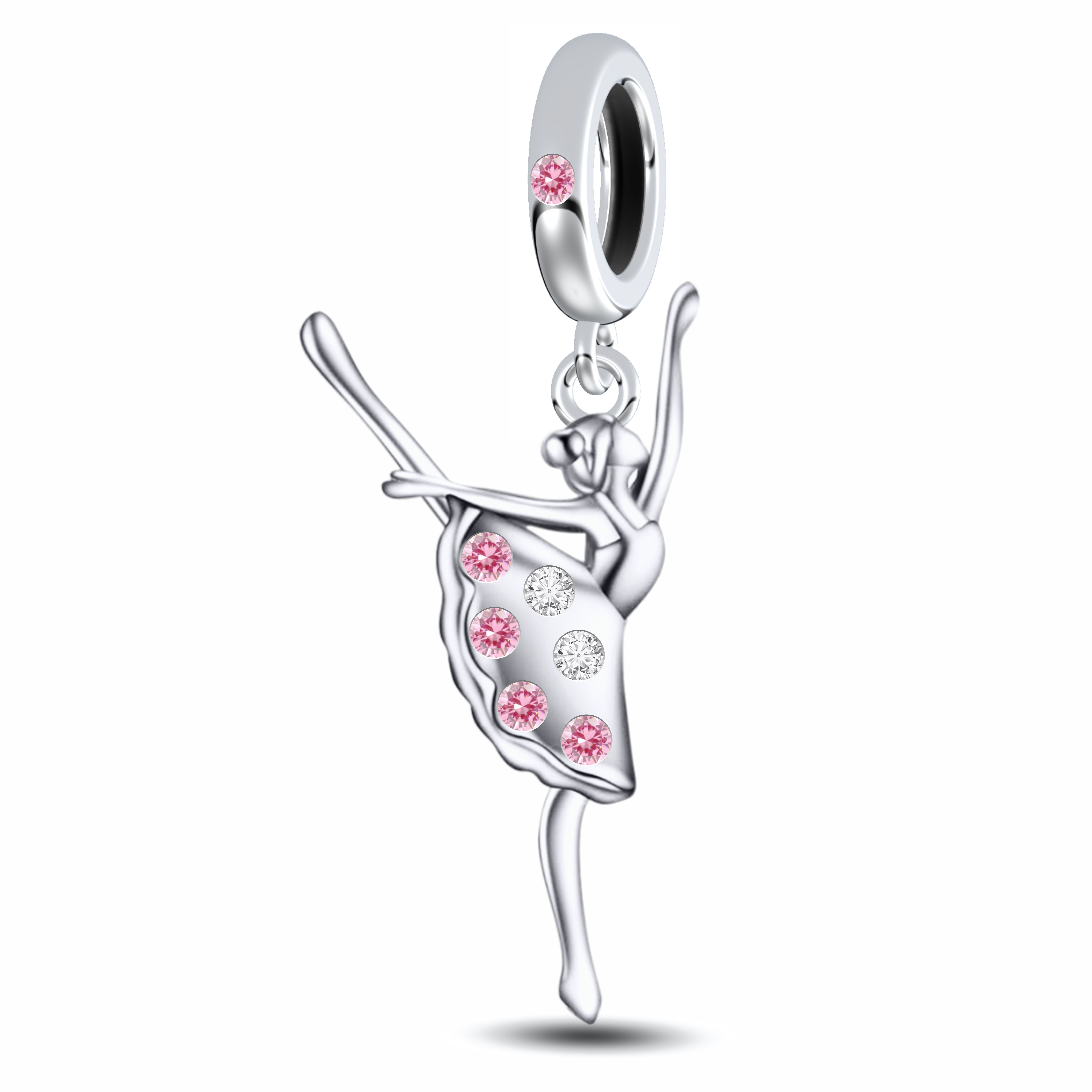 

FC Jewelry Fit Original Pan Charm Bracelet 925 Silver Dancer Gymnastics Ballerina Bead For Making Ballet Berloque