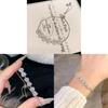 Summer 2024 Trendy Butterfly Shape Hand Chain With Zircon Accents For Ladies