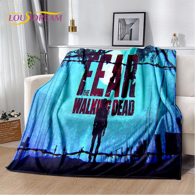 The Walking Dead Horror Soft Plush Blanket,Flannel Blanket Throw Blanket for Living Room Bedroom Bed Sofa Picnic Cover Bettdecke