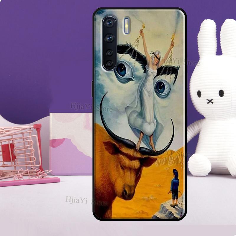 Salvador Dali Kunst Handyhülle Für OPPO A5 A9 A31 A53 S 2020 A94 A74 A54 A72 A52 A83 A91 A93 A15 Reno 5 Lite