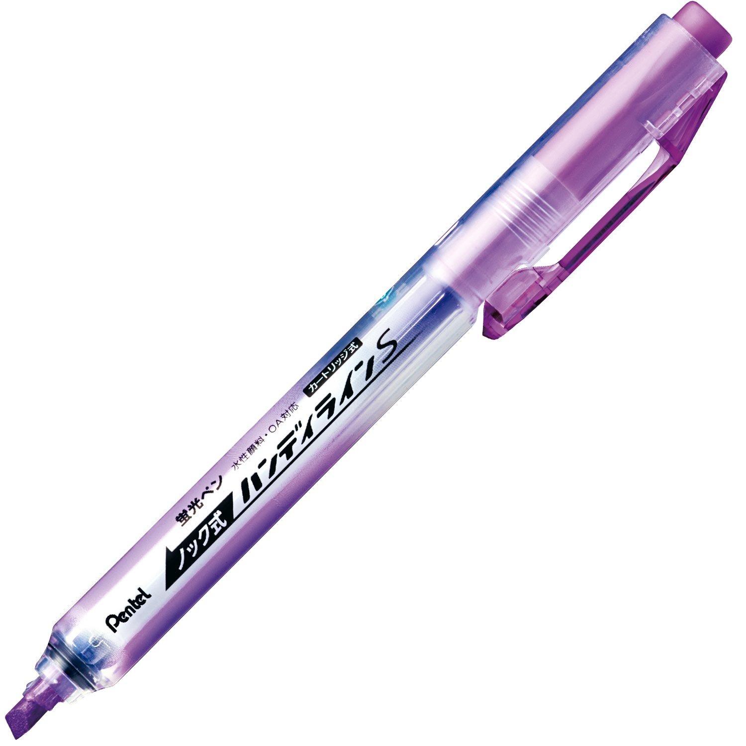Pentel Handyline S Violet Highlighter Pen 10 SXNS15-V (Retractable, pens) фиолетовый