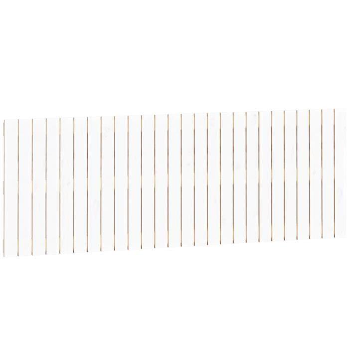824859 vidaXL Tête de lit murale Blanc 166x3x60 cm Bois massif de pin