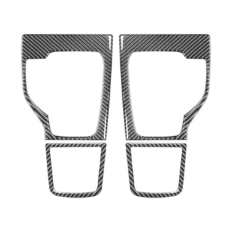 Carbon Fiber Car Center Control Type-B Gear Shifter Panel Trim Frame Decoration Sticker For Mazda 3 Axela 2014-2017 Accessories