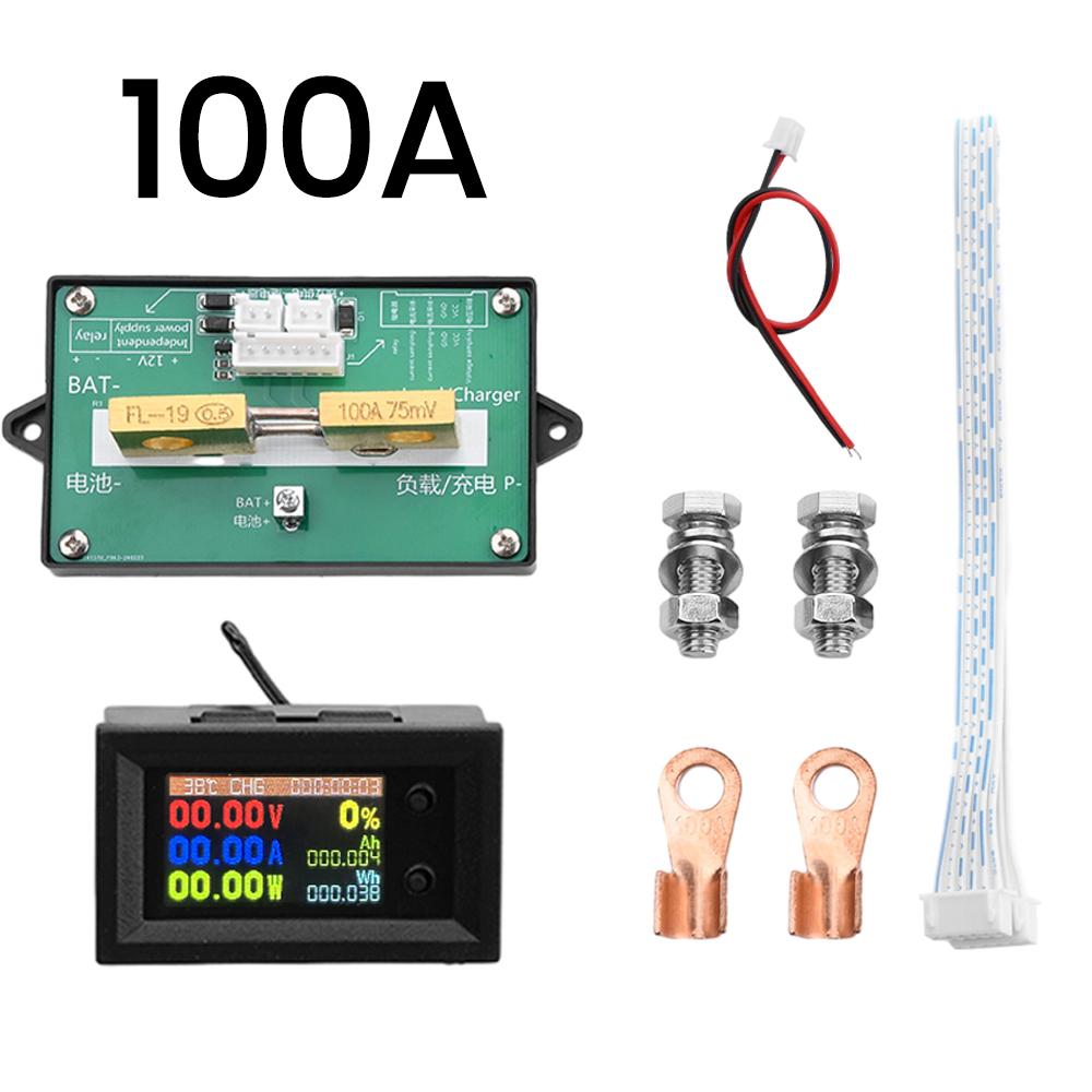 DC720 30V Digital Power Energy Voltmeter Ammeter Voltage Wattmeter Temperature Meter Electric Energy Frequency Meter 9 In1