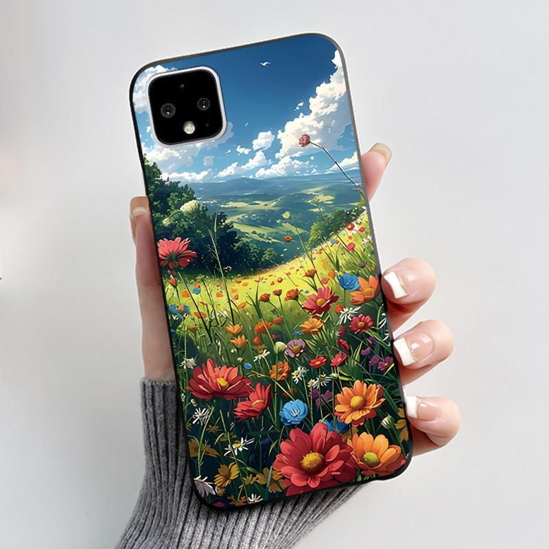 

Casing For Google Pixel 4 / 4XL /4 XL Super-Thin Slim Case Aesthetic Luxury Cute Cool Boys Girls Black Matte Soft Silicone Cover Google Pixel 4