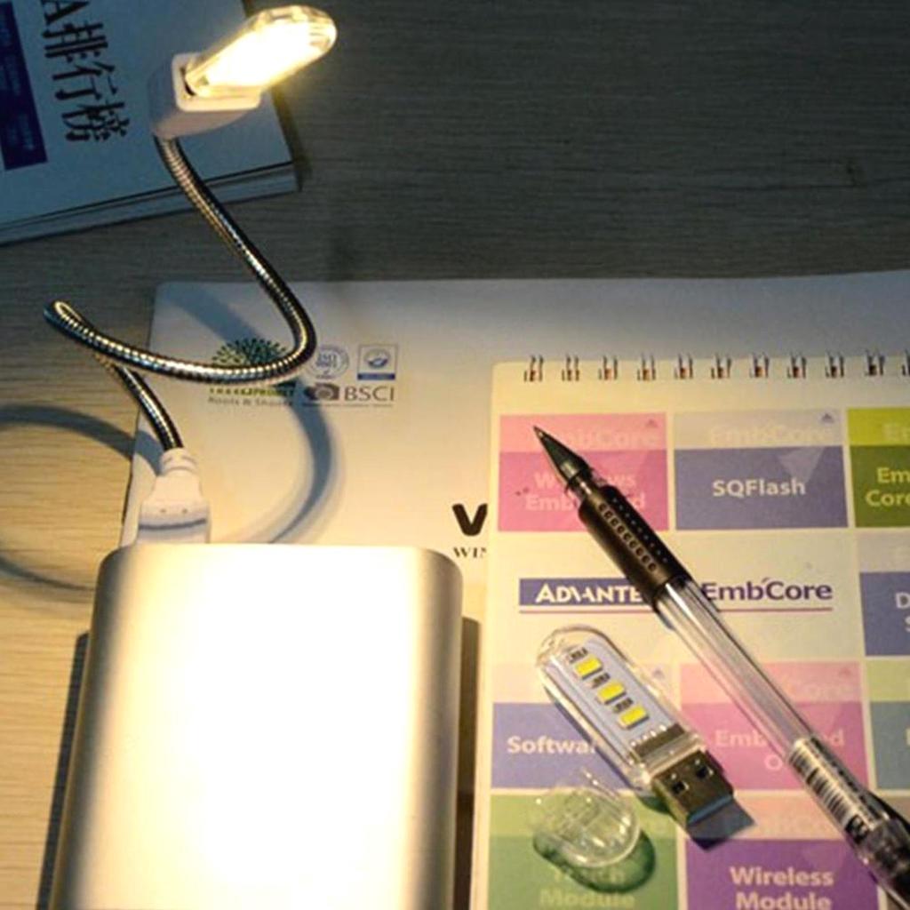 Buy 2PC Portable USB LED Book Light Reading Night Lamp, at affordable ...