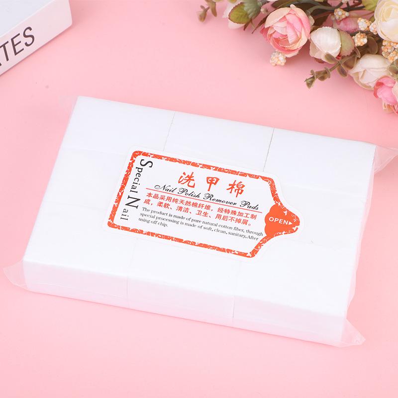 

Large Capacity Nail Polish Remover Pads - Nail Cleaning Towels for Art and Hard Polish. 405 pcs hard nail polish cotton pad белый