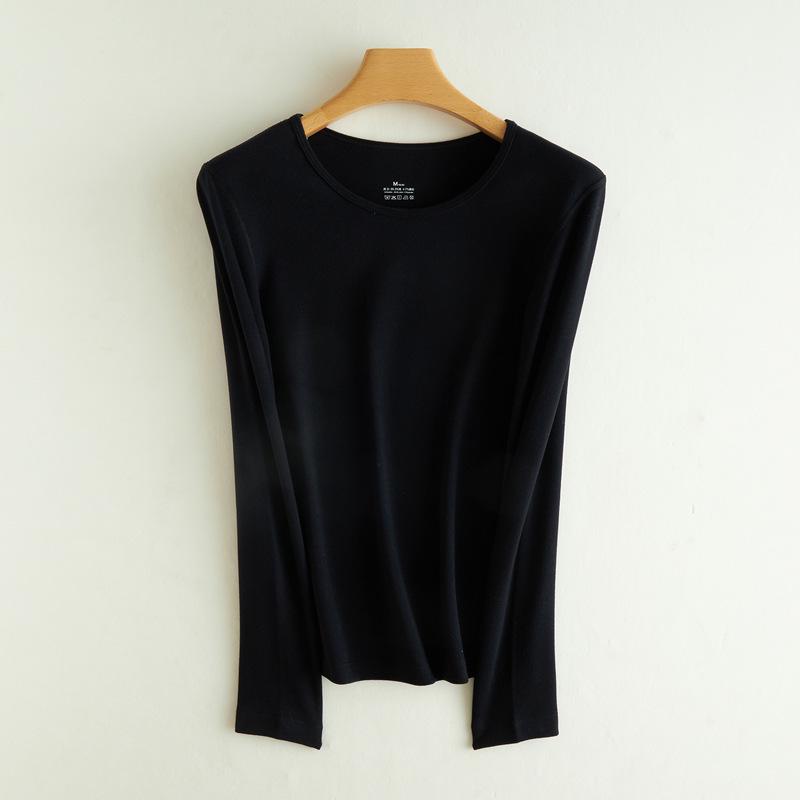 

Женский утолщенный начесанный хлопок осенне-зимний теплый топ с круглым вырезом и брюки комплект XXXL (suggested weight 150-165 jin)