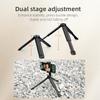 BRDRC Adjustable Phone Tripod Stand with 1/4 Scree, Cold Shoe Mount for Photography/Live Streaming