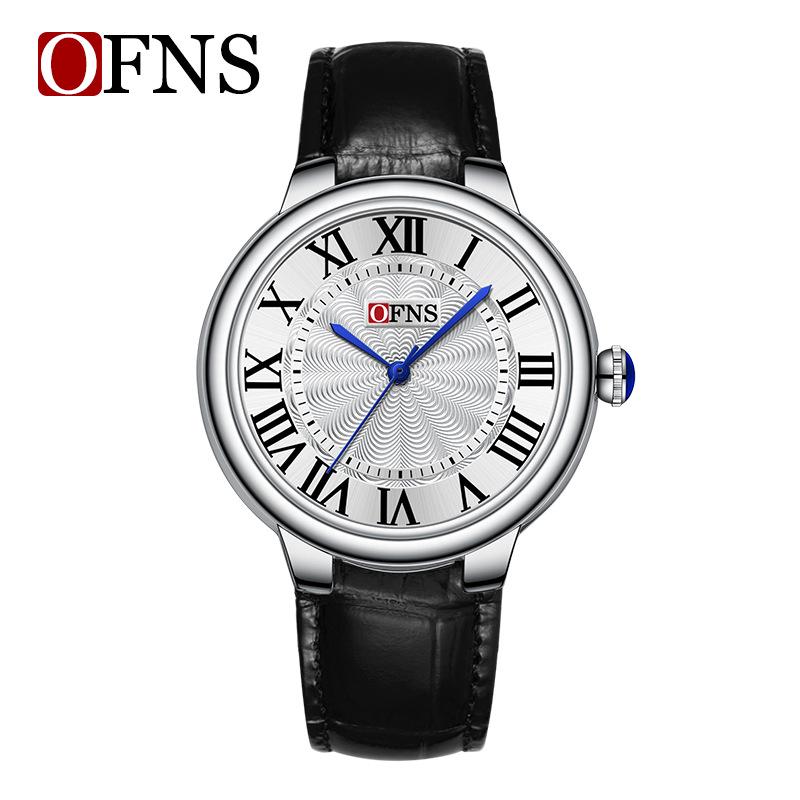 Oufanny Classic Roman Numeral Unisex Quartz Watch - Fashionable, Light Luxury, Waterproof Steel Band