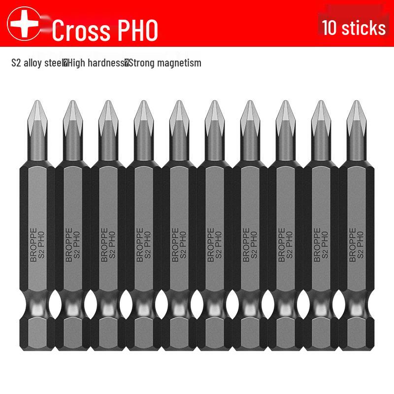 Набір магнітних біт для викруток Phillips та шлиць з S2 сталі для електричних ручних дрилів та пневматичних інструментів