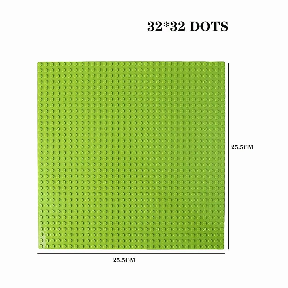 Classic Baseplate 32x32 Dots Building Blocks Bricks Base Plates DIY Plastic Board Building Blocks Baseplates Construction Toys