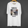 Nirvana Band Bleach T Shirt Grunge Rock Music Kurt Cobain Punk Short Sleeves Cotton Printed Clothing Y2K Unisexs Top Tee