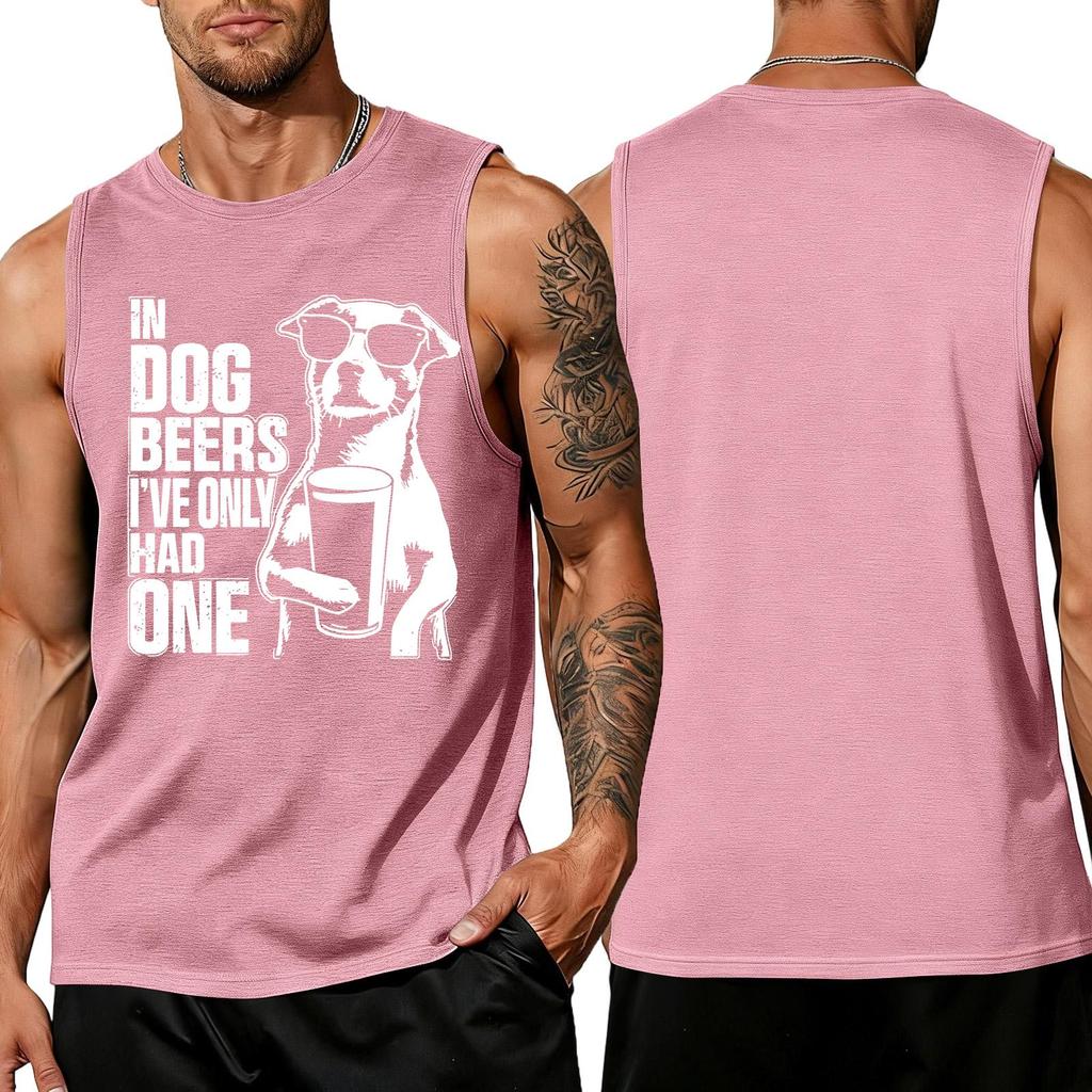 Men Sleeveless Tank Top Casual Summer Muscle Shirt Lightweight Breathable Soft Fabric Beachwear Outdoor Fitness Gym Apparel
