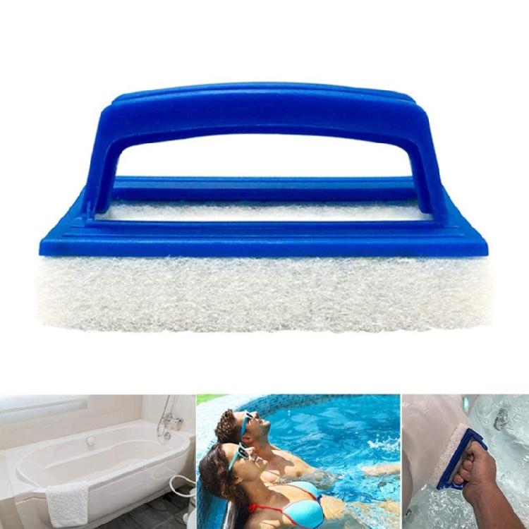 Spazzola Spugna Pulitore Piscine con Manico Manuale Spazzola Raschietto Piscina Strumento Pulizia Piscina per Piastrelle Piscina Stucco Parete