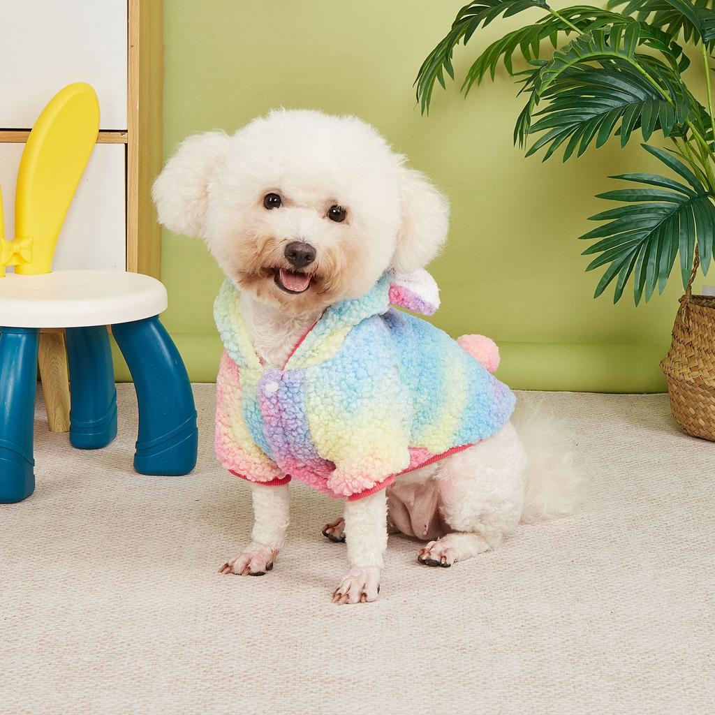Autumn and winter Christmas pet clothing for dogs and unicorns, cats and dogs transformed into pet clothes