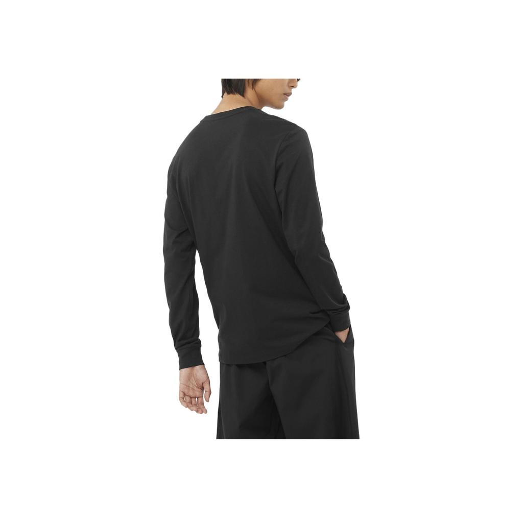 Salomon Comfortable Soft Breathable Lightweight Long Sleeve T-Shirt Men tops Black LC2525700