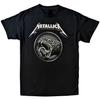 Metallica Black Album Poster Graphic Print Men's and Women's Loose Short Sleeved T-shirt for Casual Wear All Year Round Luxury