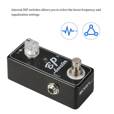 MOSKY Audio Mini-Gitarrenpedale BP Booster Clean Boost Effekttyp True Bypass Switching für Gitarre