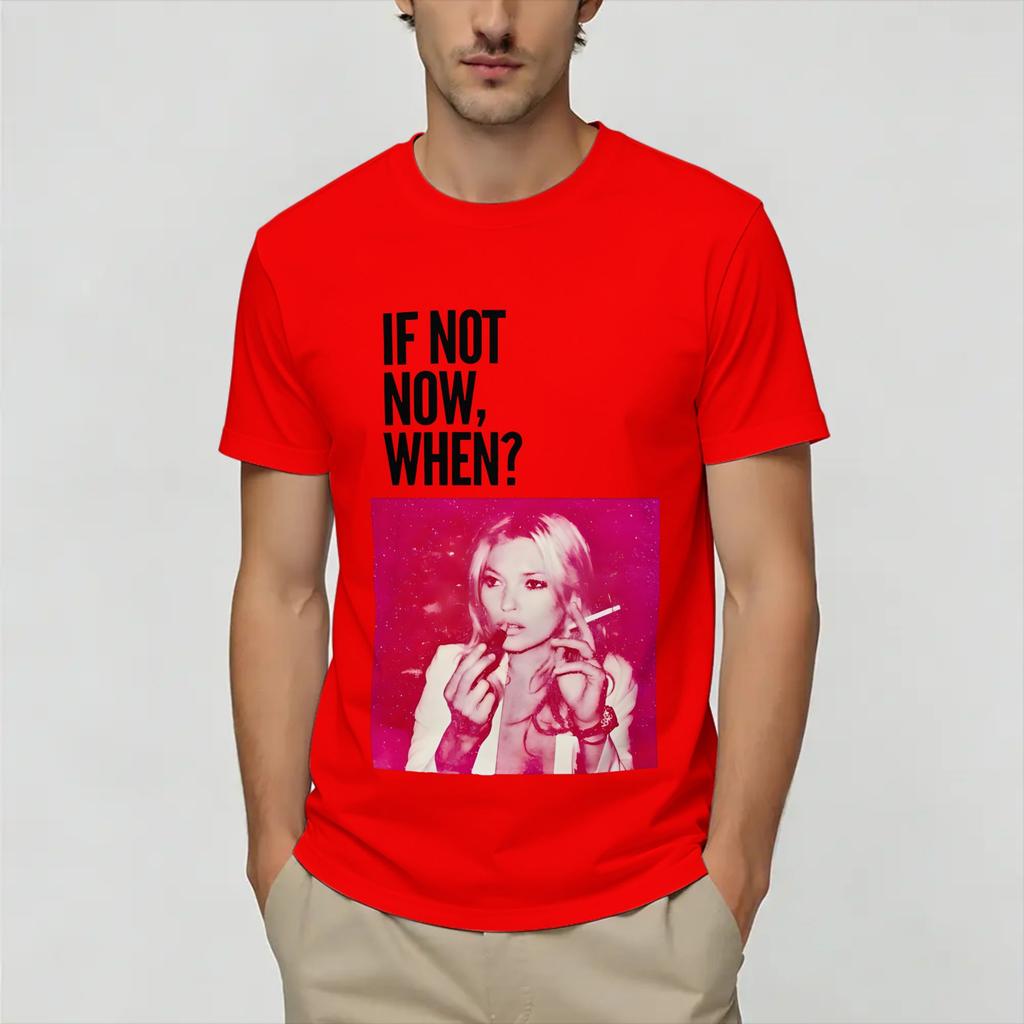 Kate Moss T Shirts Unisexs Pure Cotton Casual TShirts Crew Neck Tee Shirt Short Sleeve Clothing Gift Idea