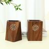 Vintage Wooden Pencil Box Multiple Use Marker Pen Storage Cup Desk Organizer Pen Container  School