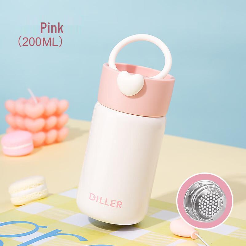 Diller 316 Stainless Steel Tea Infuser Pocket Flask