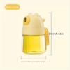 Glass Bear Shaped Oil Sprayer Bottle with Handle ,Ideal for Air Fryers, Kitchen Use, Transparent Design for Easy Monitoring,