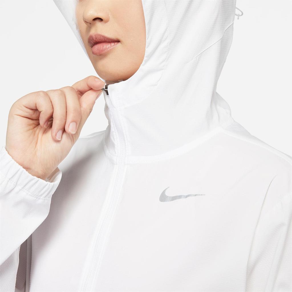 Nike Women'ss Logo Running Hooded Jacket White DH1991-100